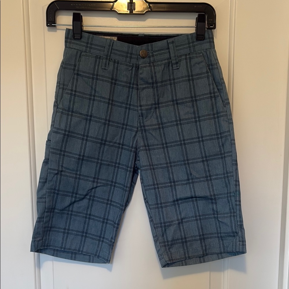Volcom Blue Flat Front Tailored Shorts